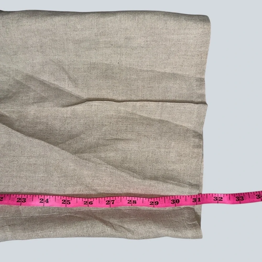 Biton Mens 100% Linen Cargo Pants Lot of 2 Olive Beige Size 42 Straight Leg